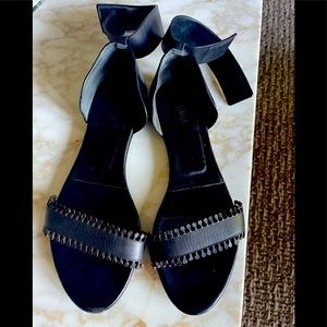 Black Chloe leather sandal